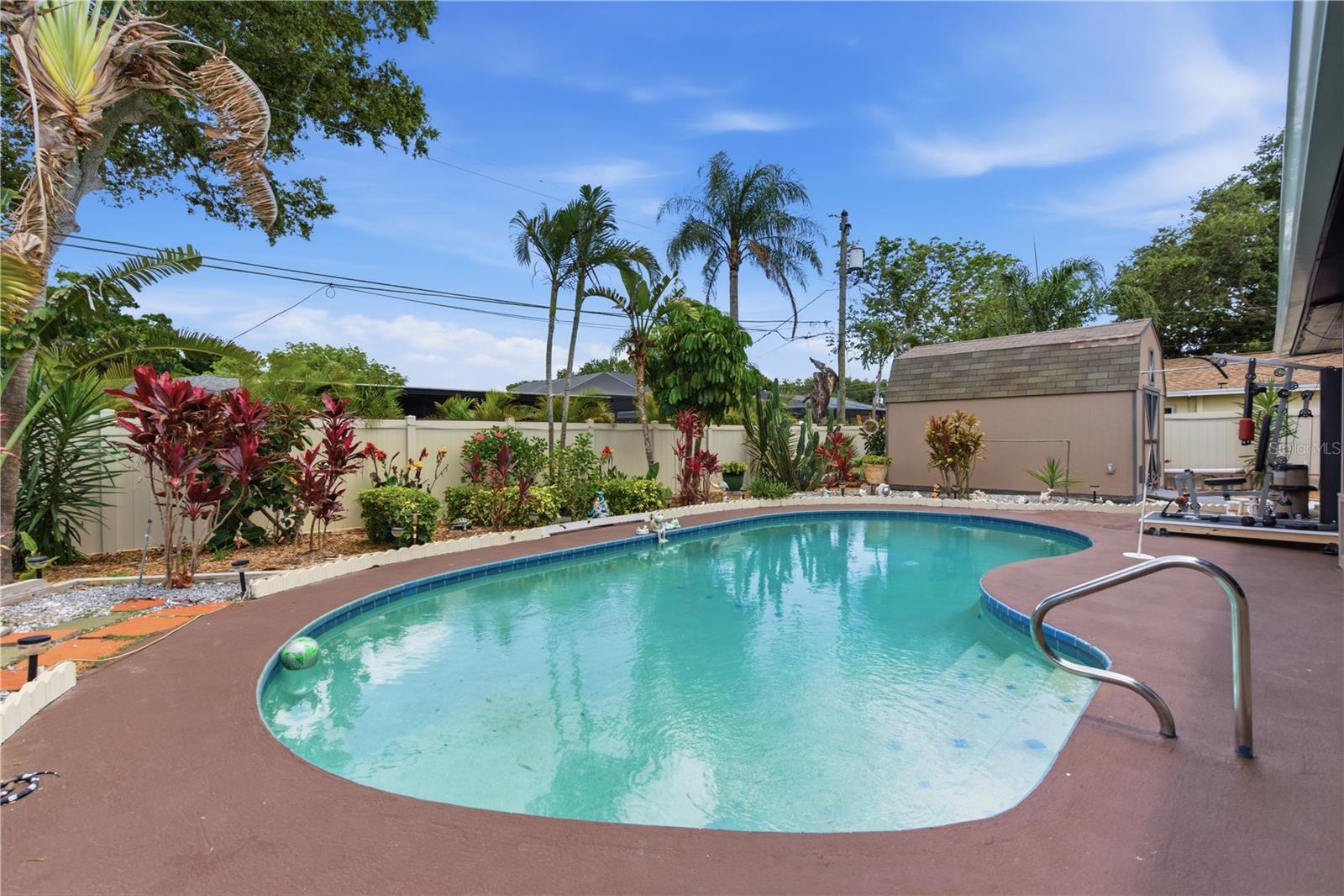 Pool and landscaping