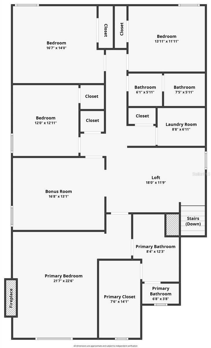 Second Level Floor PLan