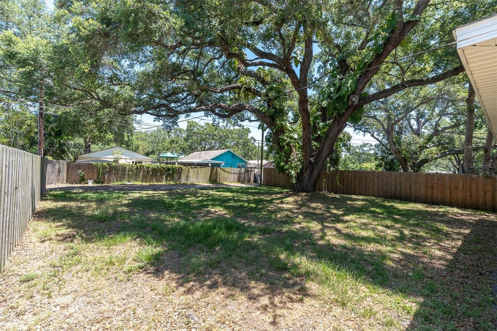 Backyard with alley access