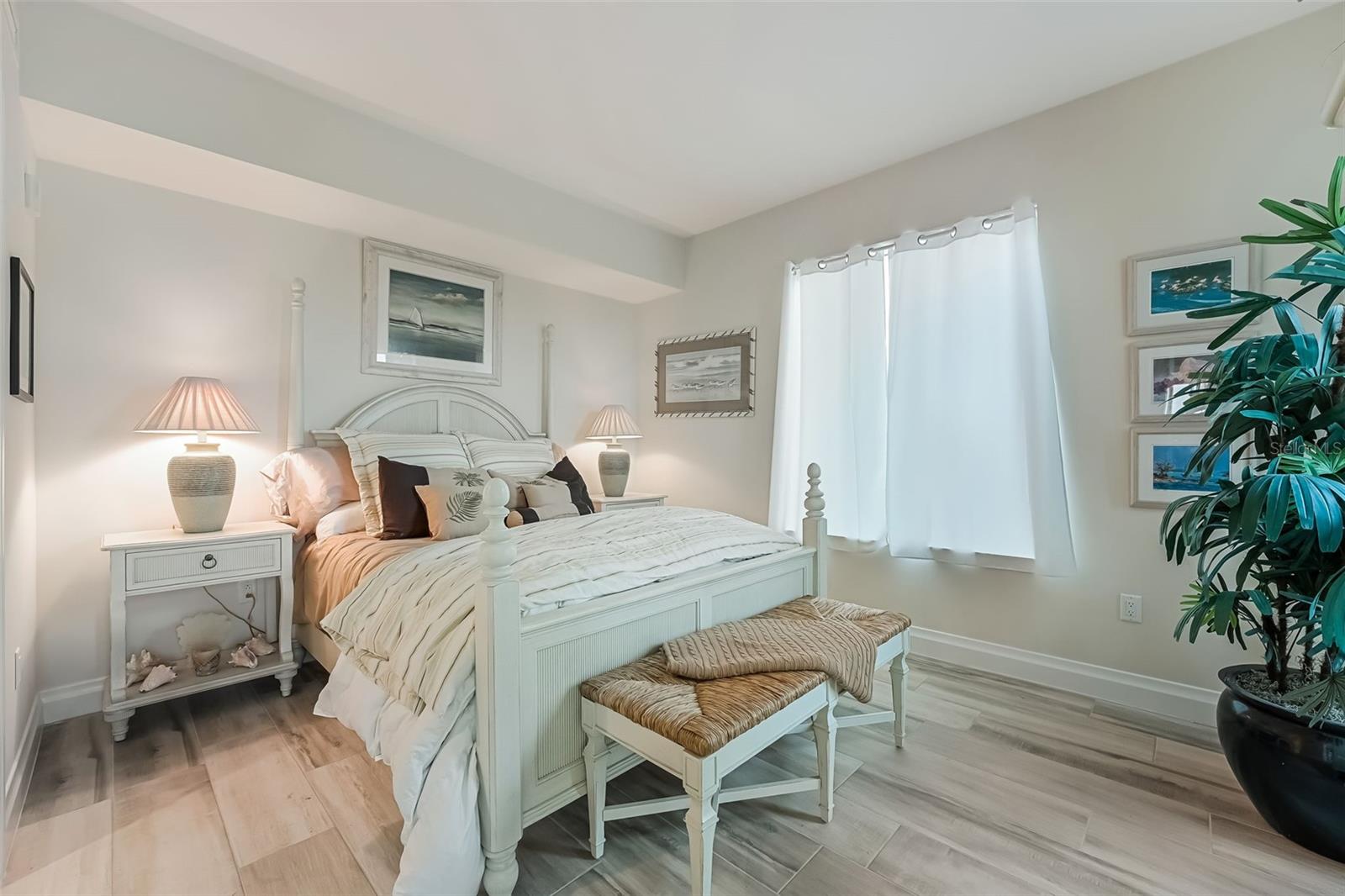 The 3rd bedroom is nice sized and offers ample space for a queen size bed.