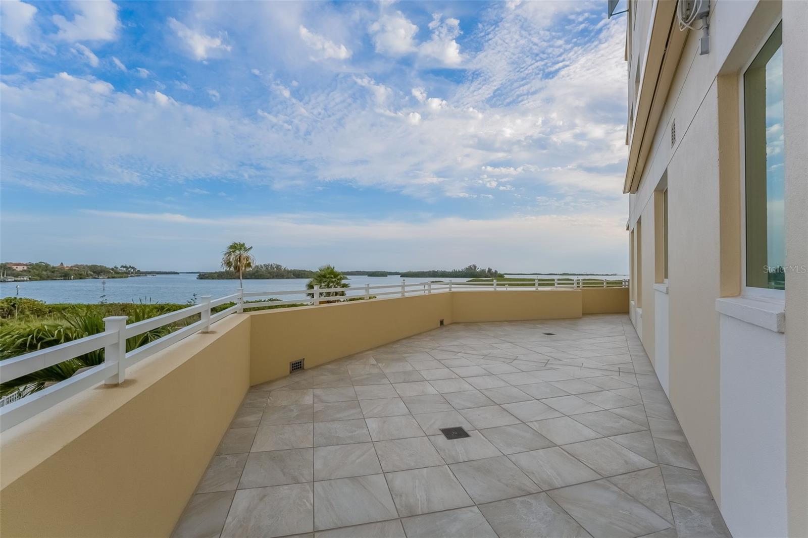 This shows the large side balcony that is part of the massive wraparound balcony