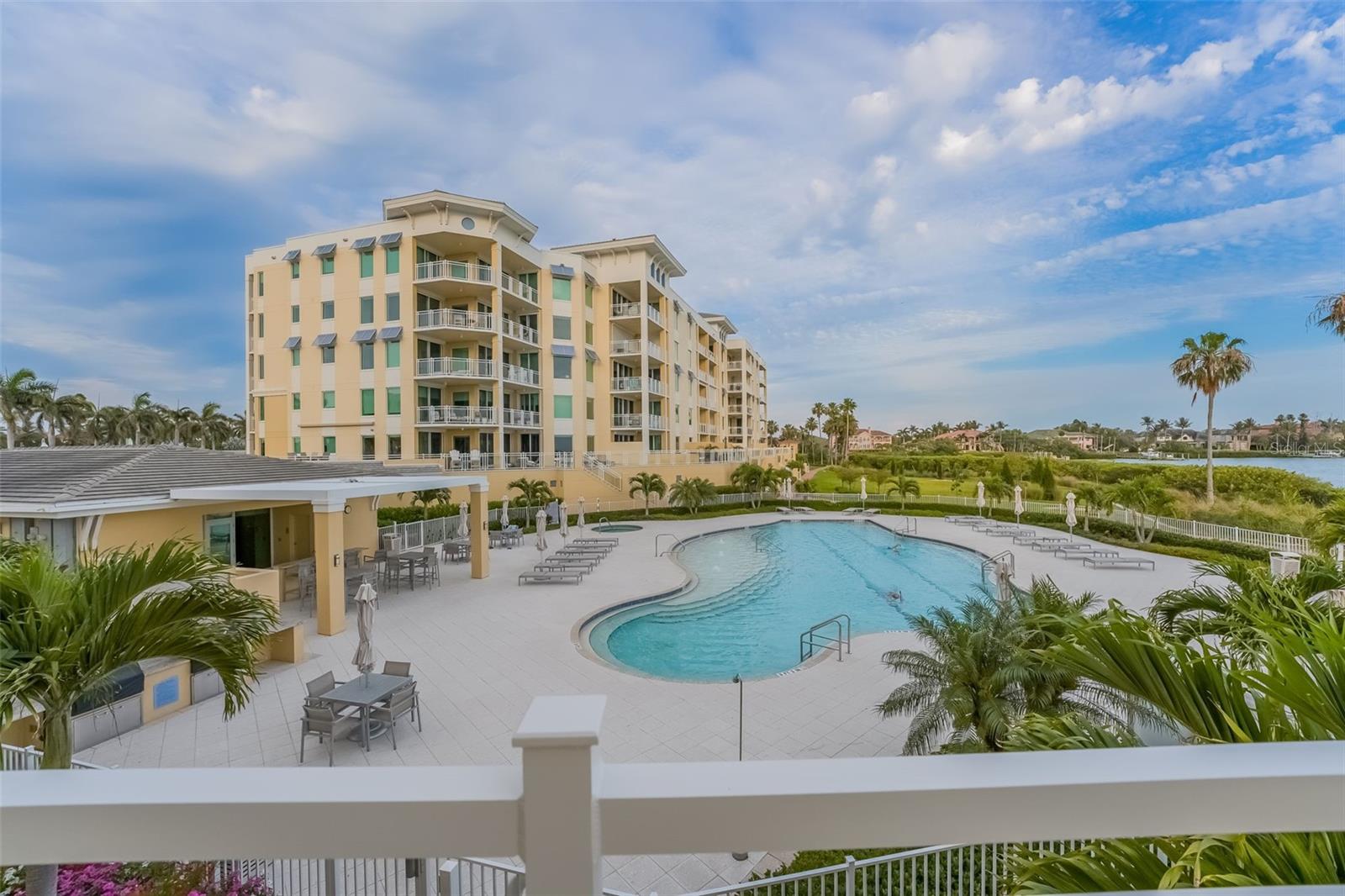 This was taken from the balocny of the condo that overlooks the pool area