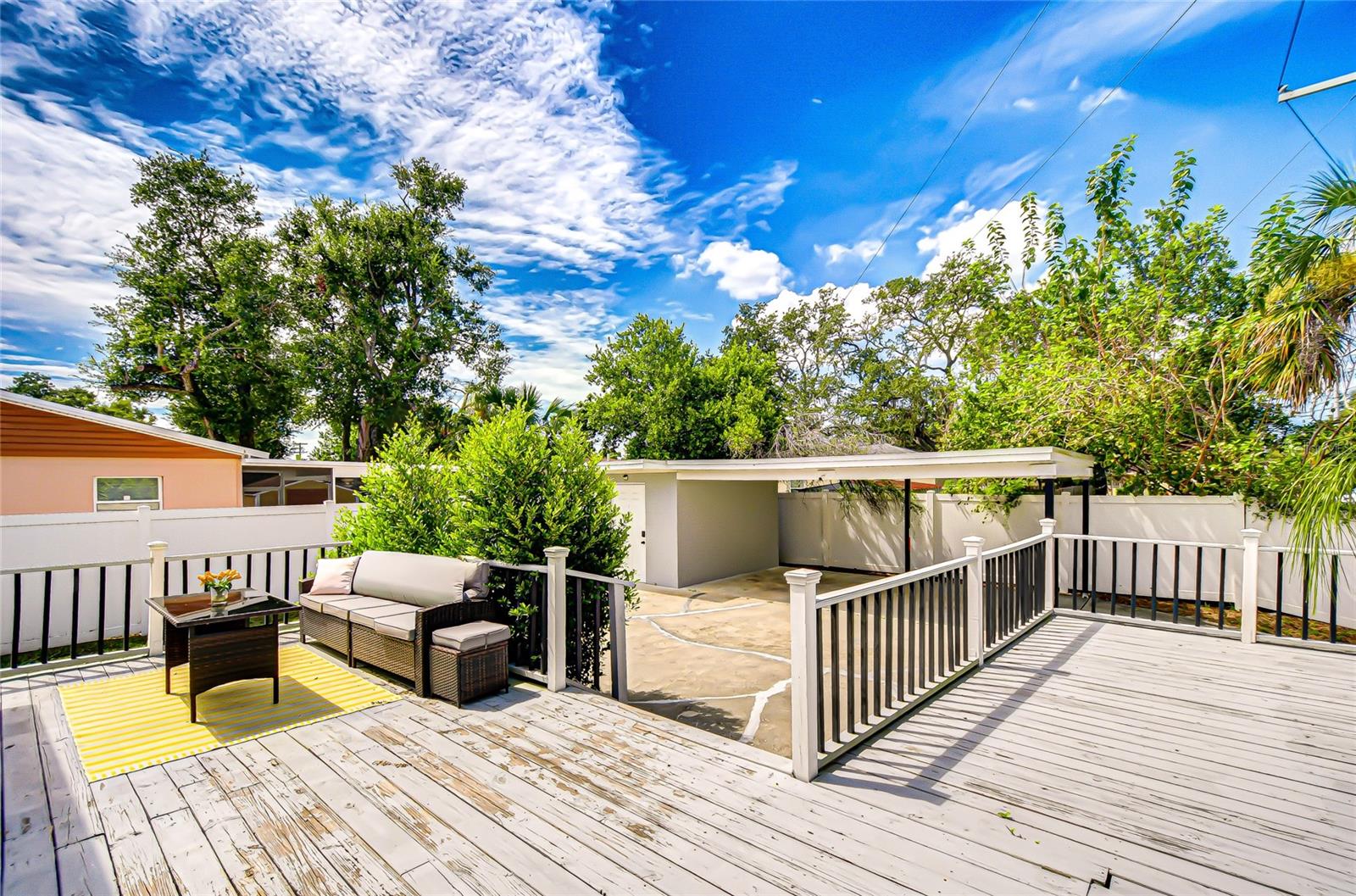 Large back deck