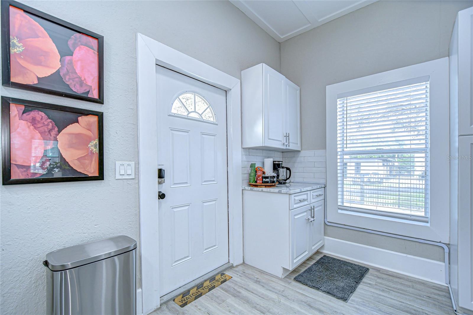 Back door leading to back porch