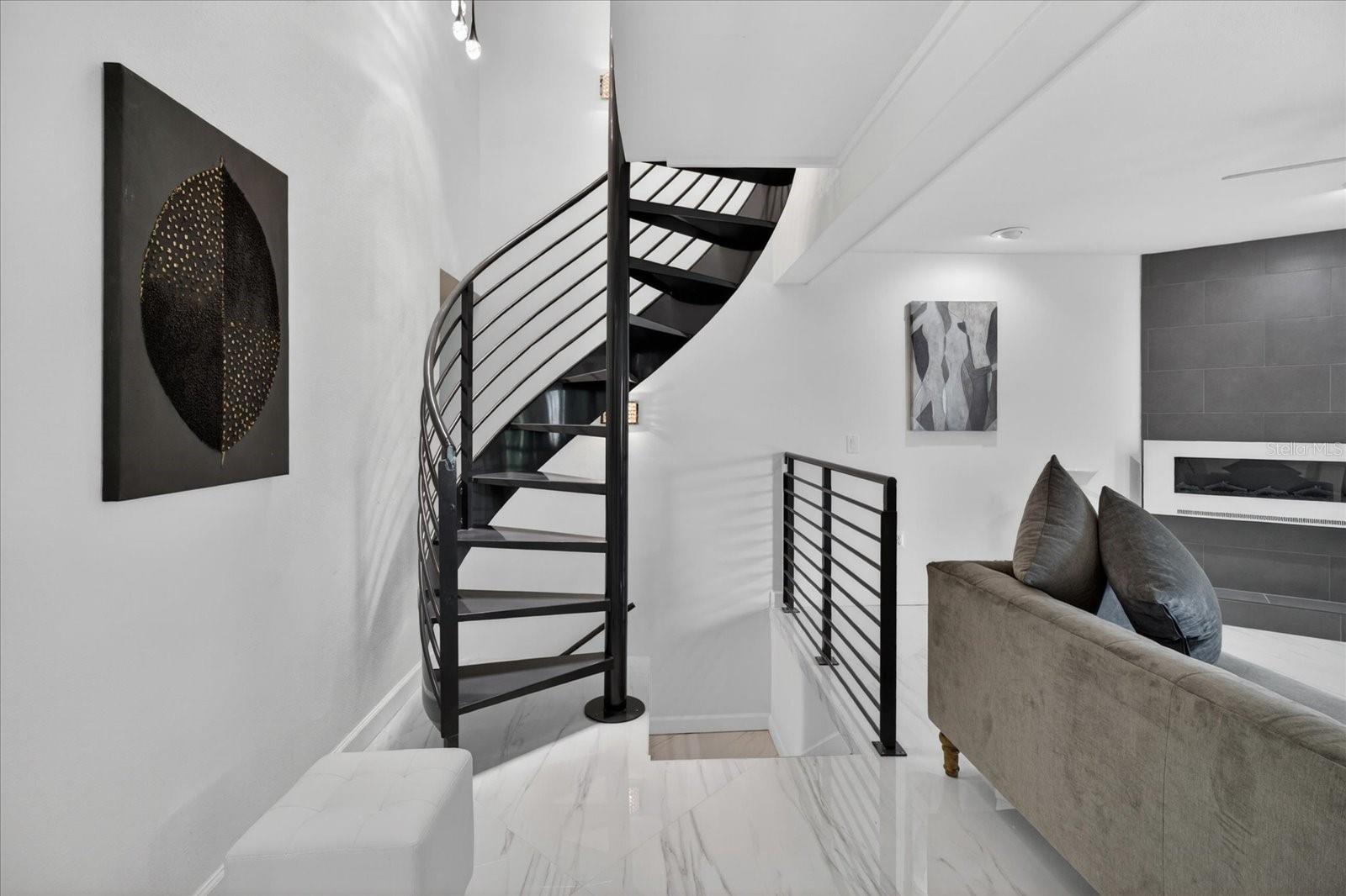 Spiral Stairs to 3rd Floor