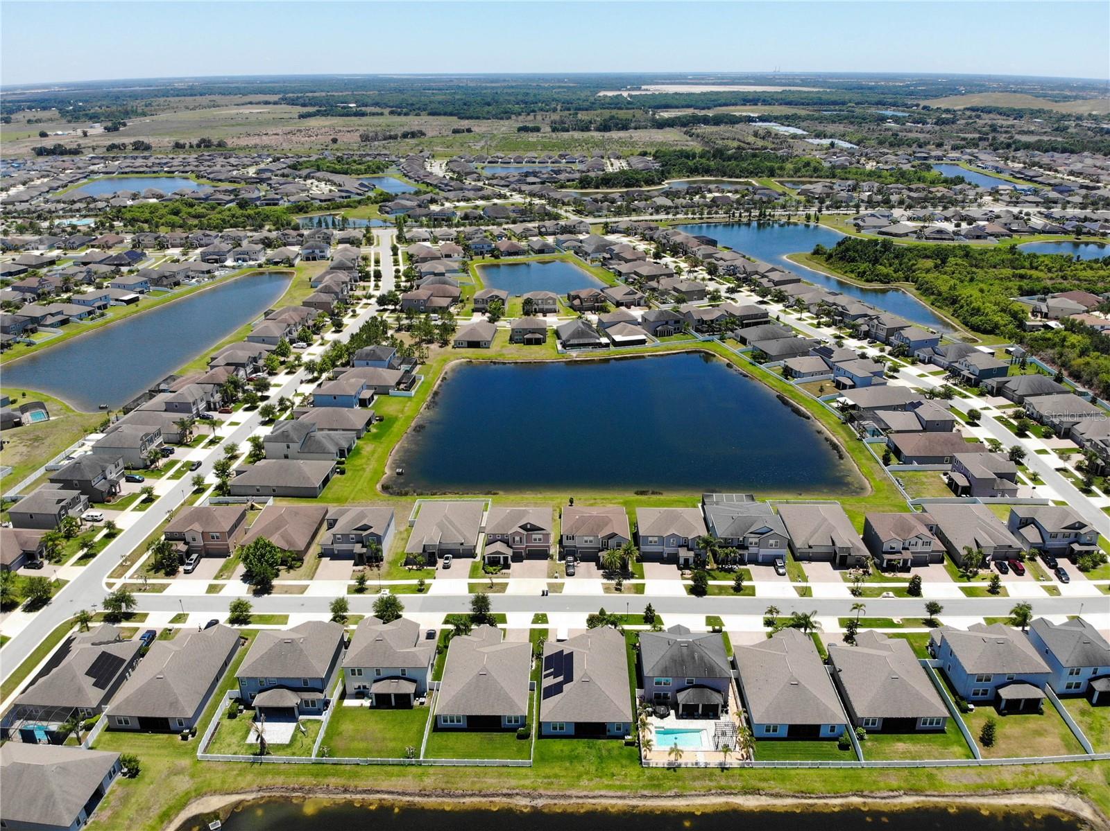Aerial View of Neighborhood