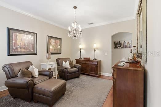 Dining room being used as a lounge