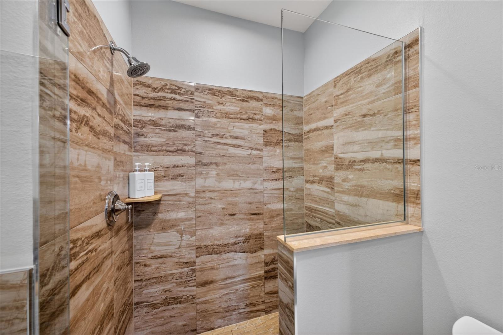 Separate, Glass-Enclosed Shower
