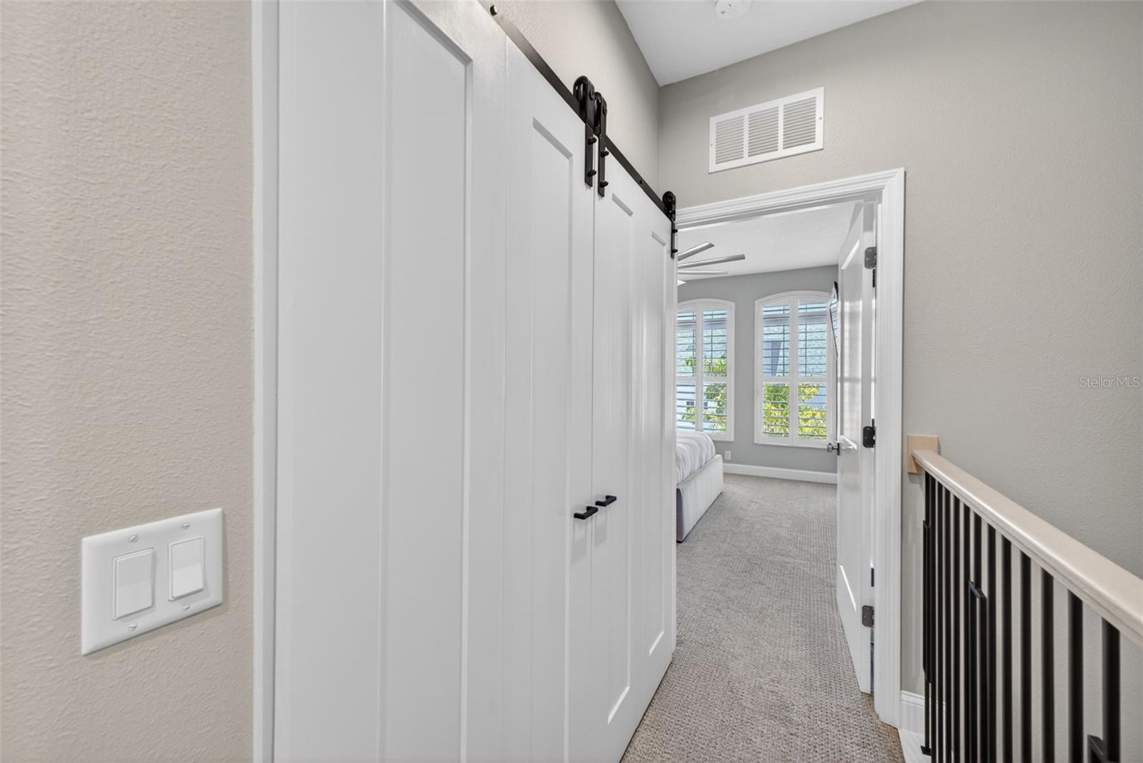 Custom Laundry Closet Doors and Custom Banister