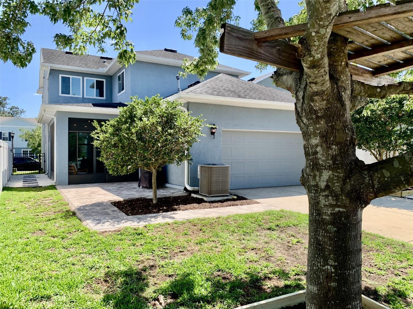 View of back of the home