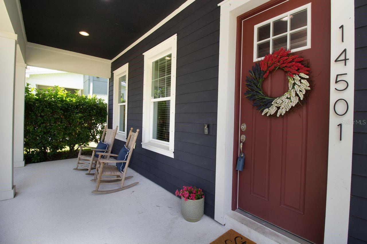 Large front porch