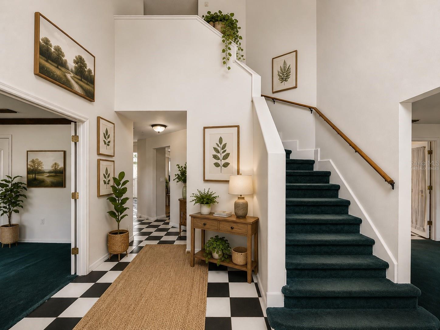foyer virtually staged