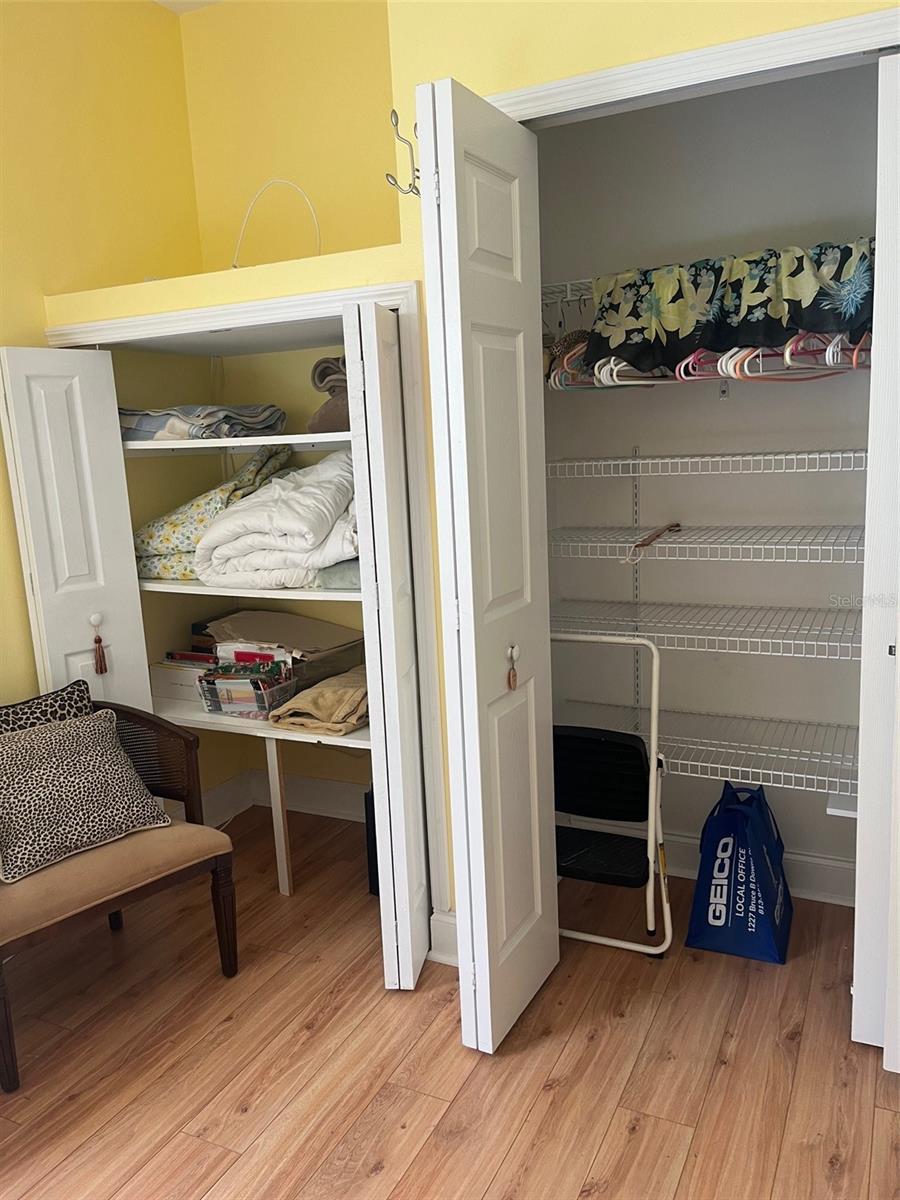 CLOSET AND STORGE IN 2ND BEDROOM