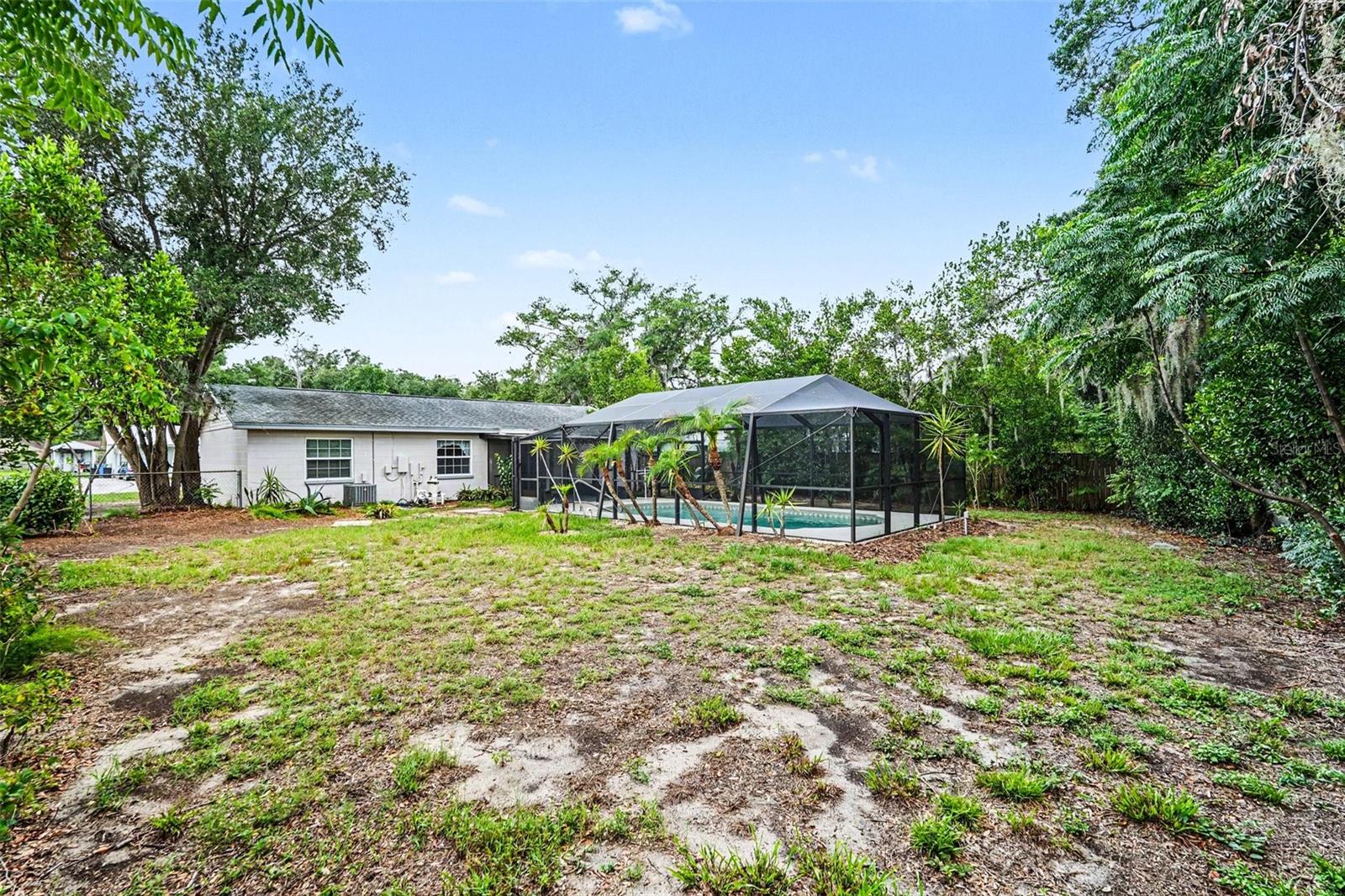 Spacious yard