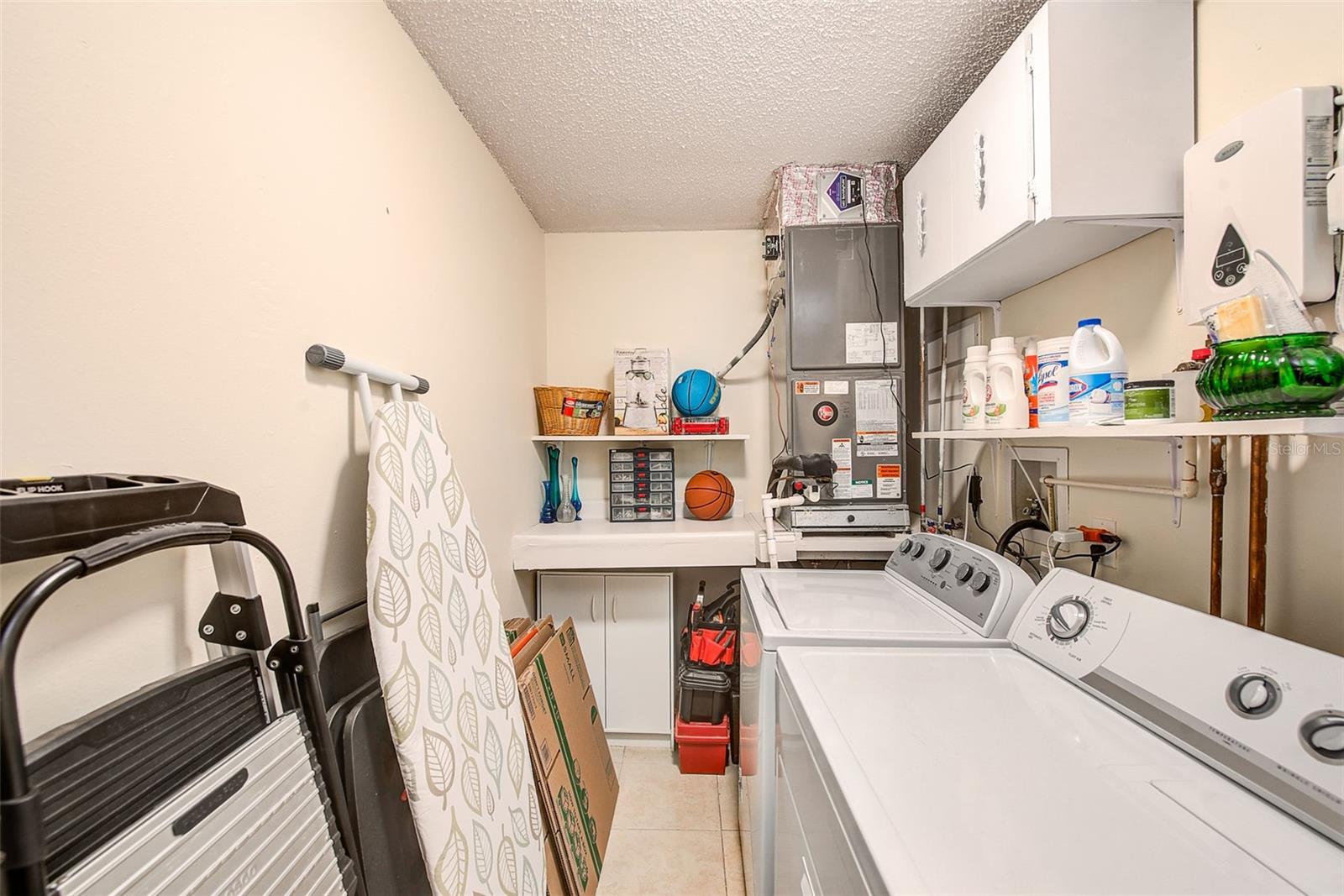 Separate laundry room and storage
