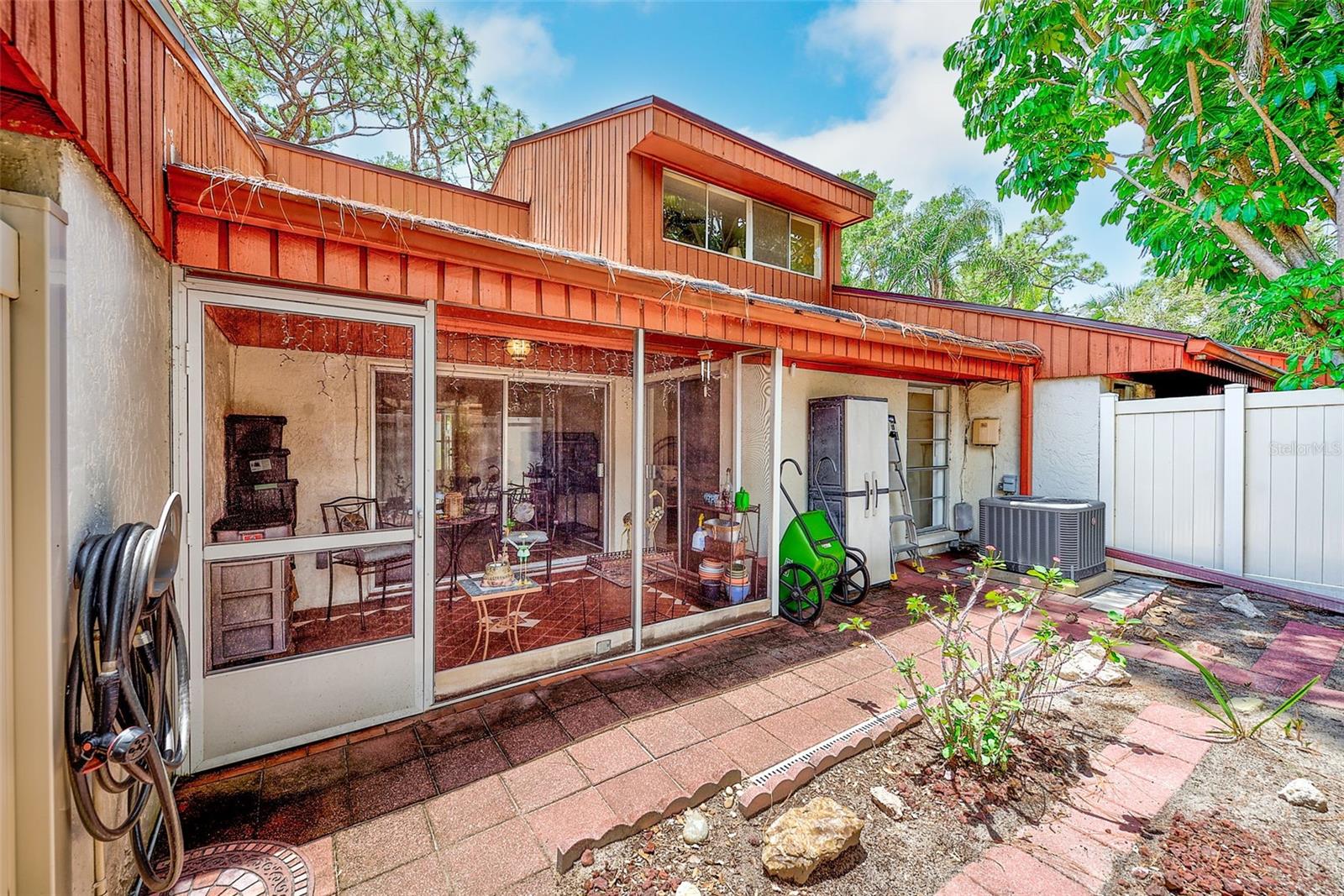 Private back yard space