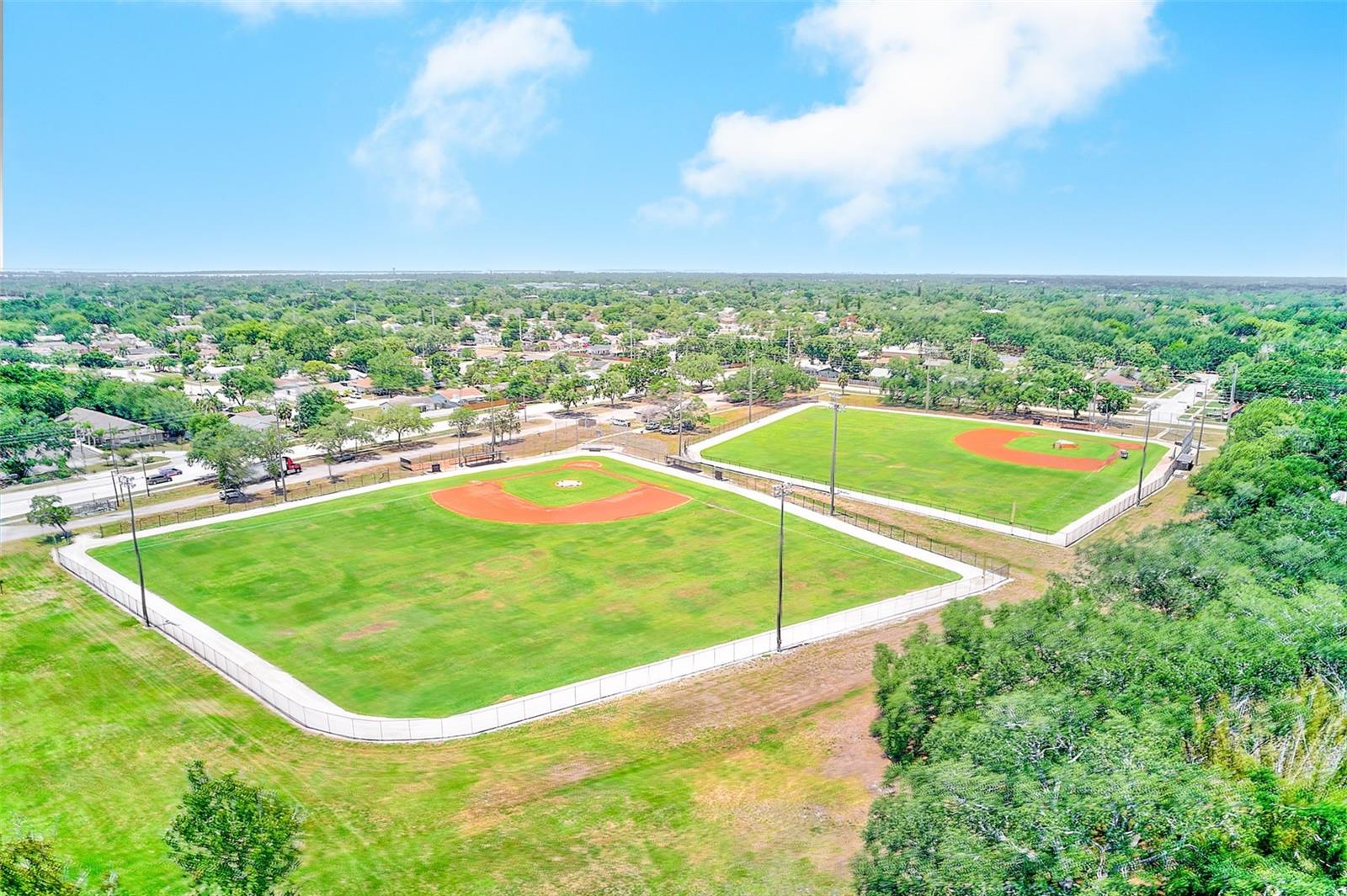 Nearby sports fields