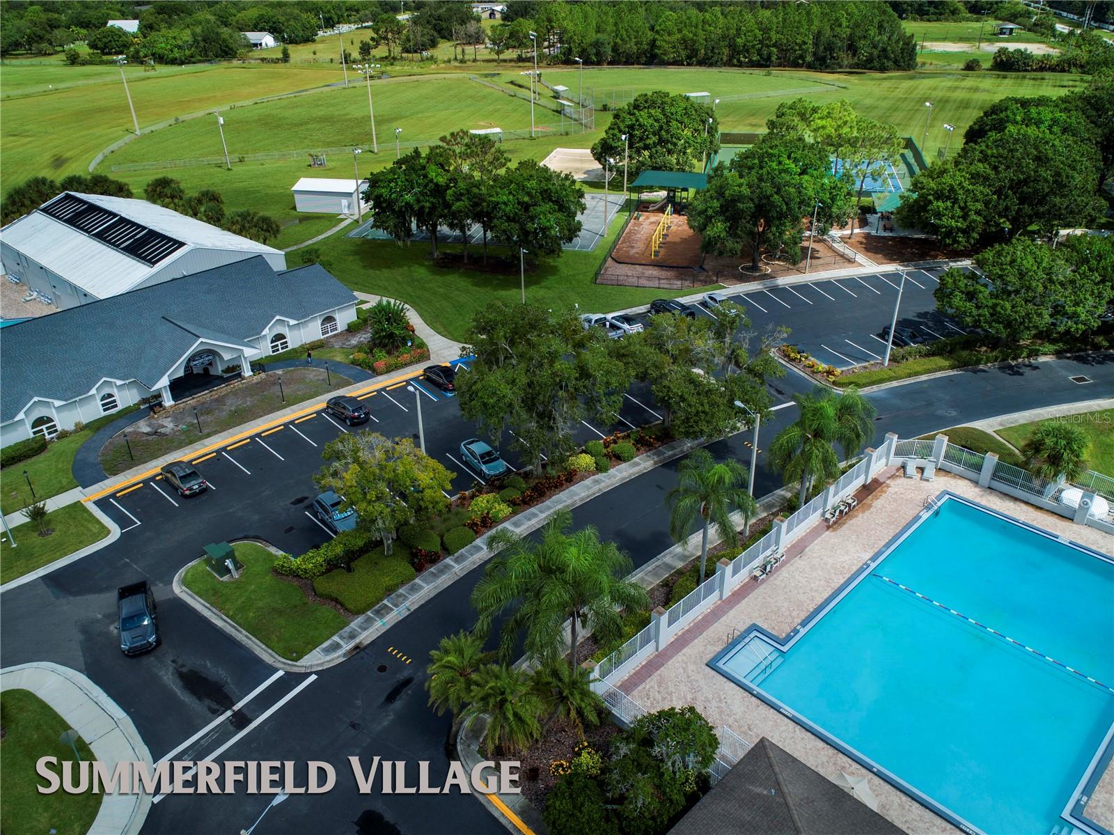 Drone View Of Amenities Area