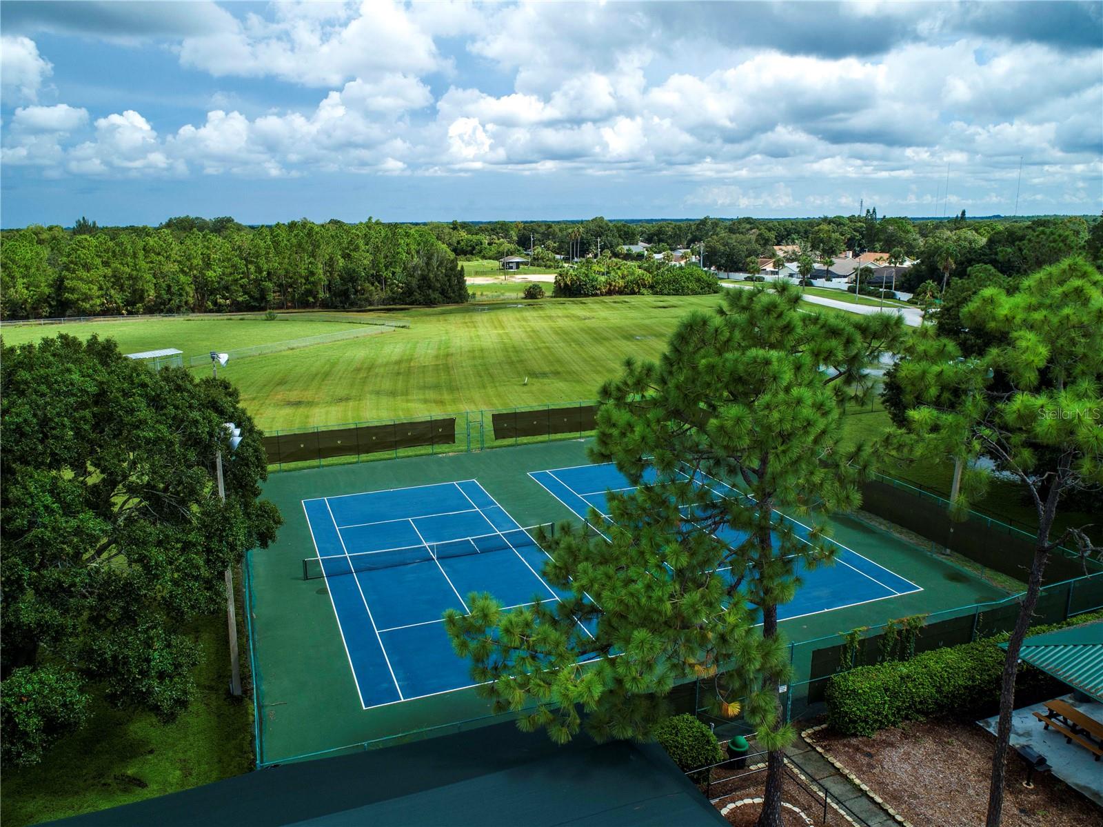 Drone View Of Tennis