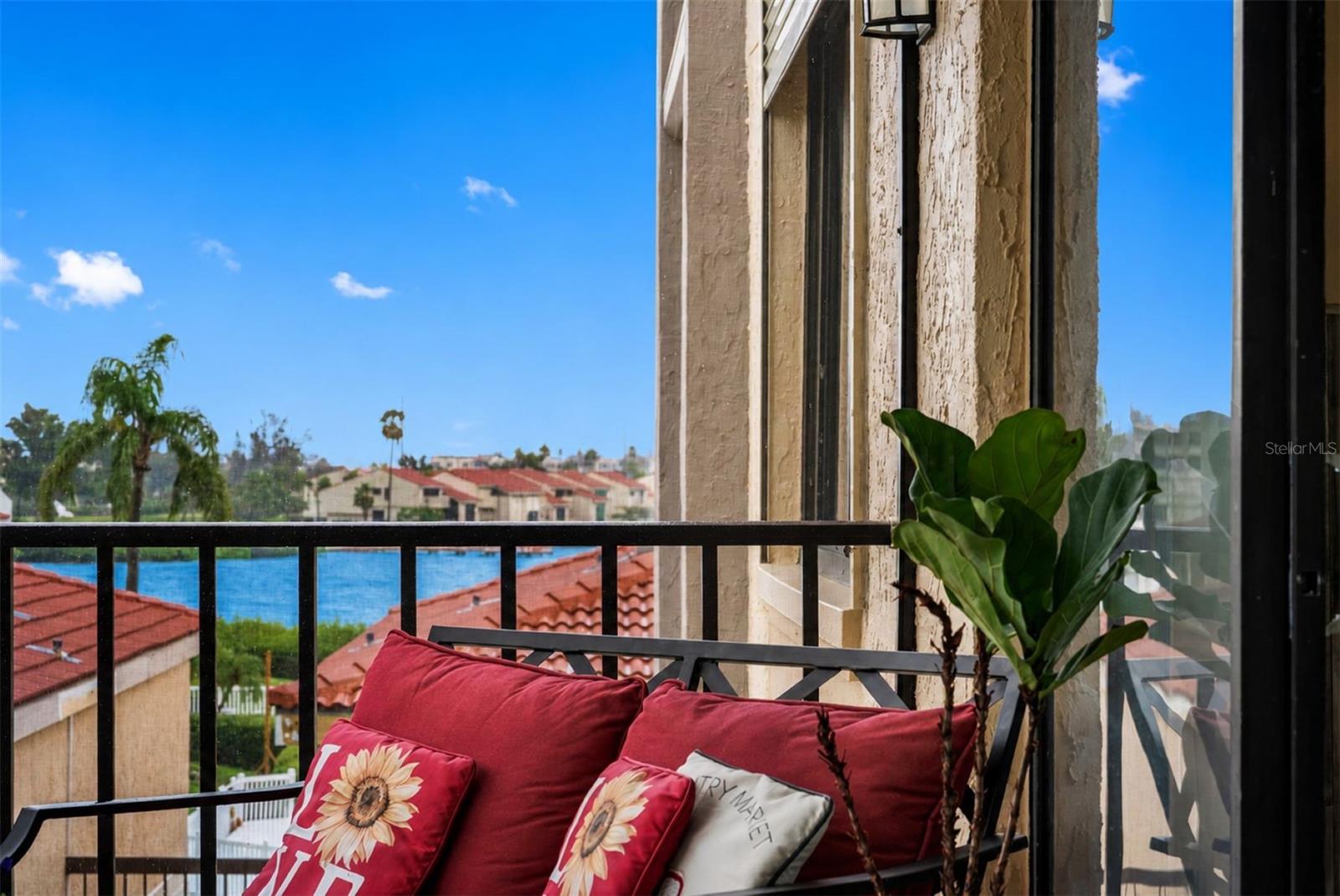 Golf course views with glimpses of Boca Ciega Bay