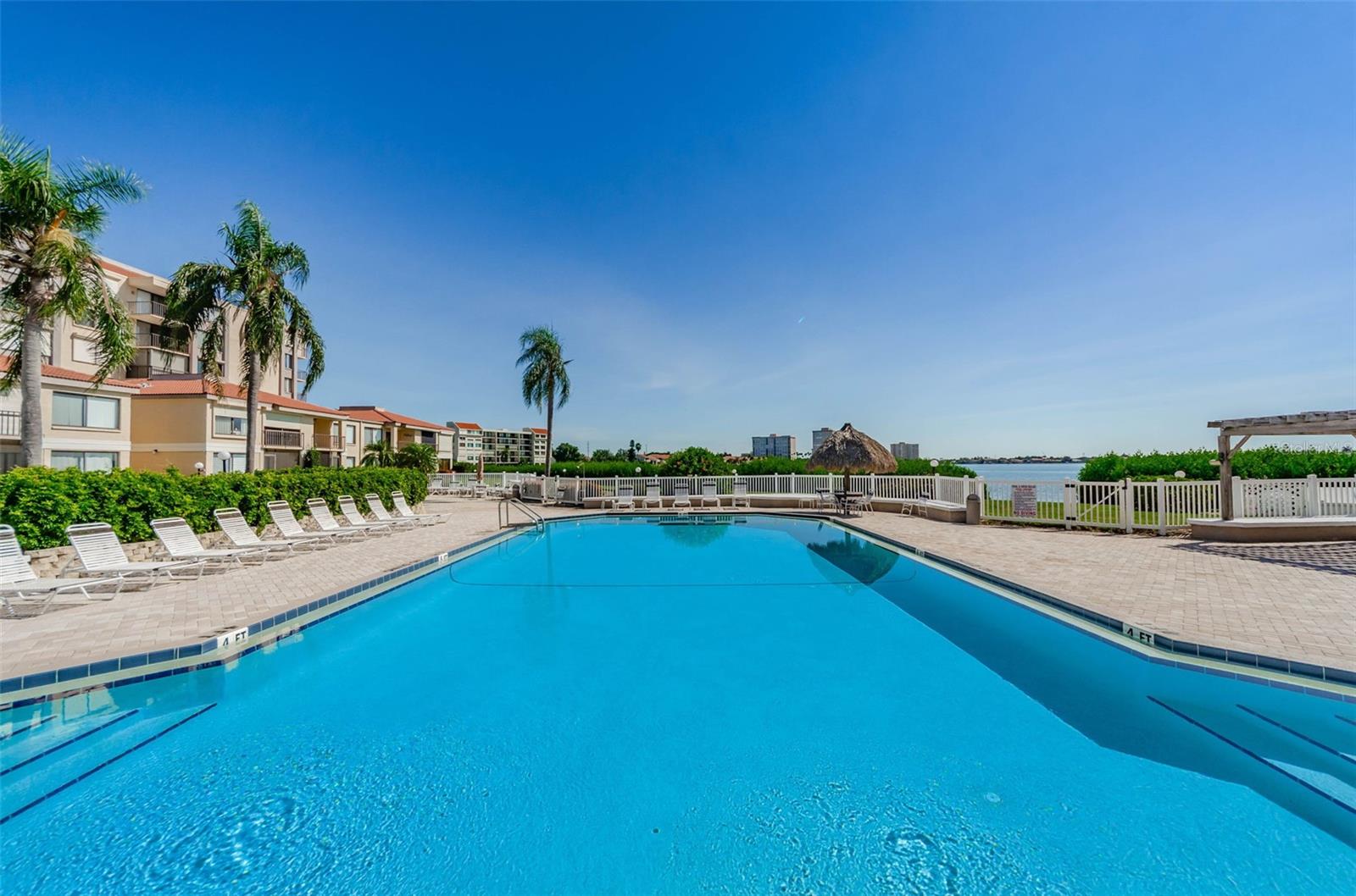 Heated waterfront pool & spa overlooking the bay