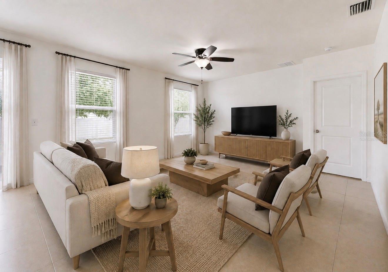 Virtually Staged - Great Room (Living Room/Dining Room Combo)