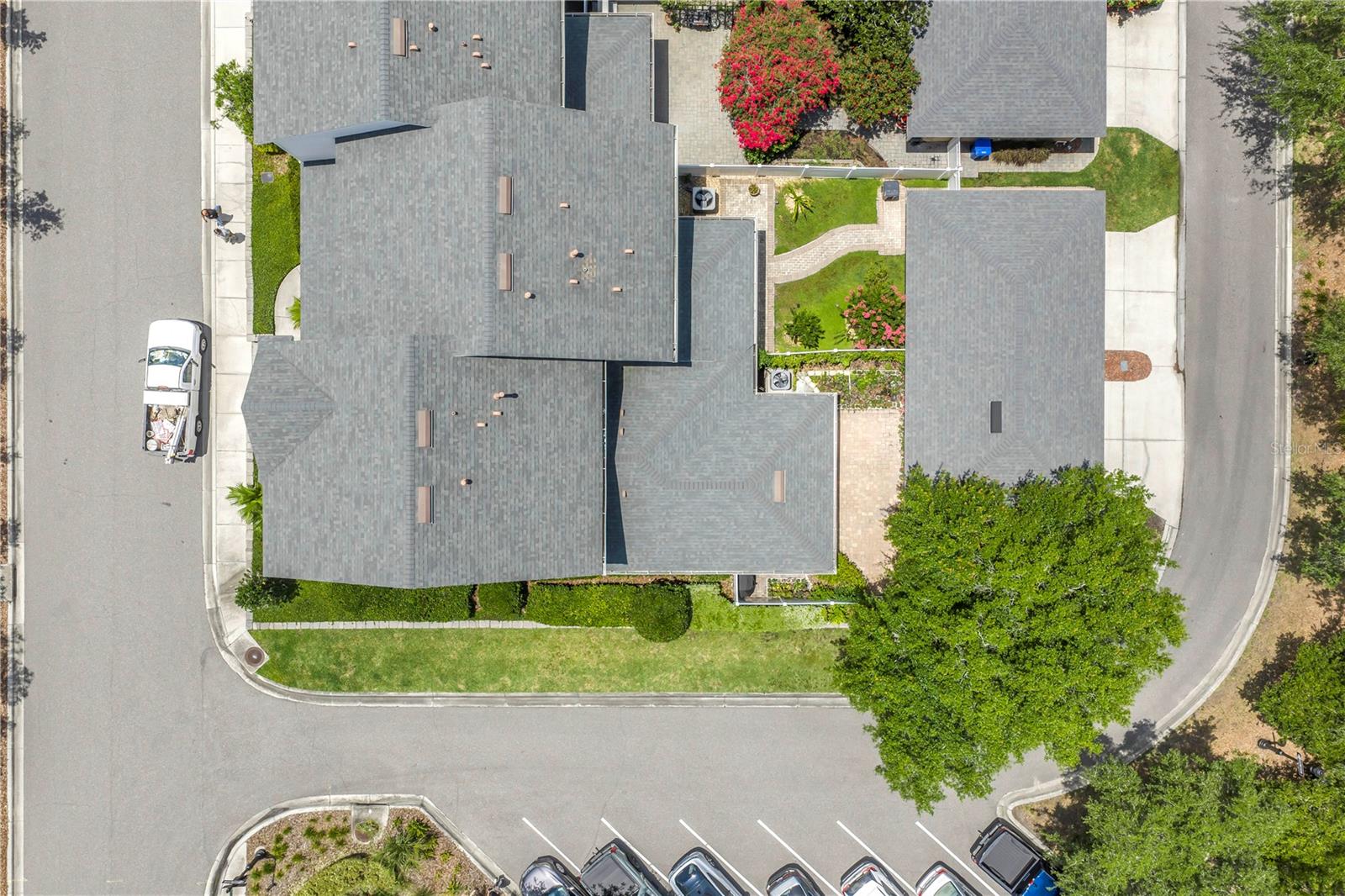 Drone View of Townhome