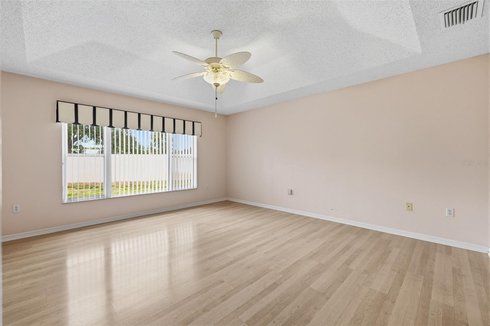 Primary bedroom, back right corner of the house.