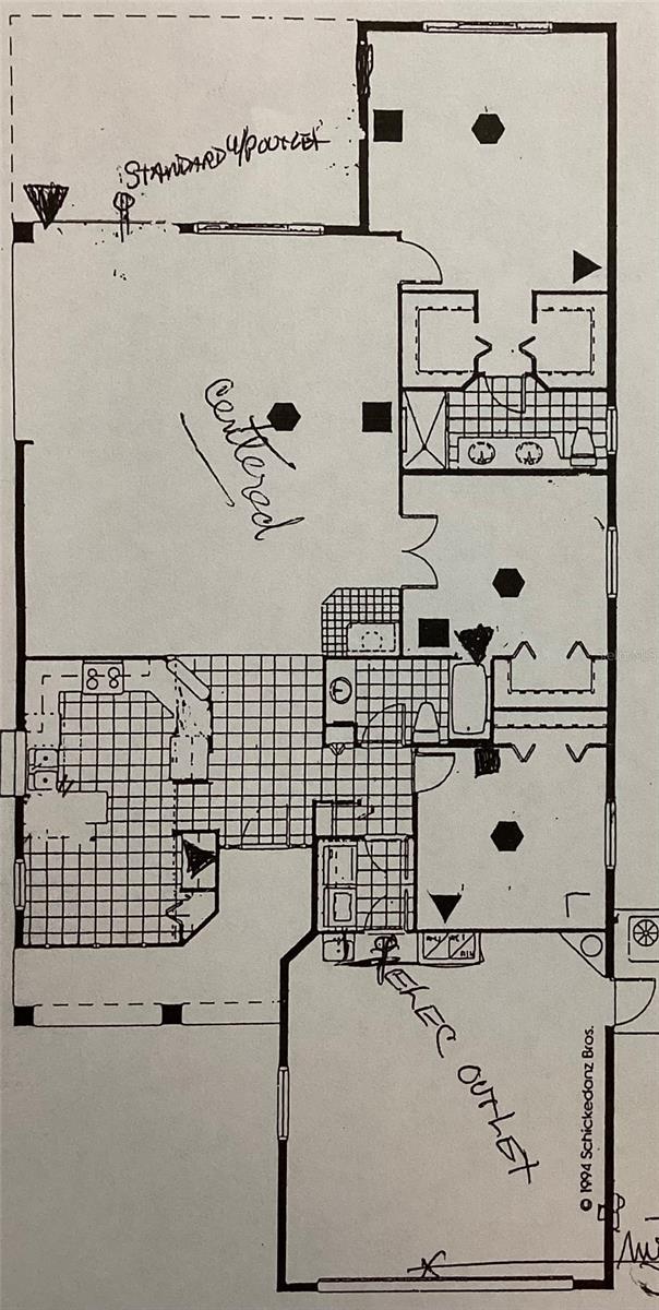 Floorplan. Does not include the block construction bonus room addition.