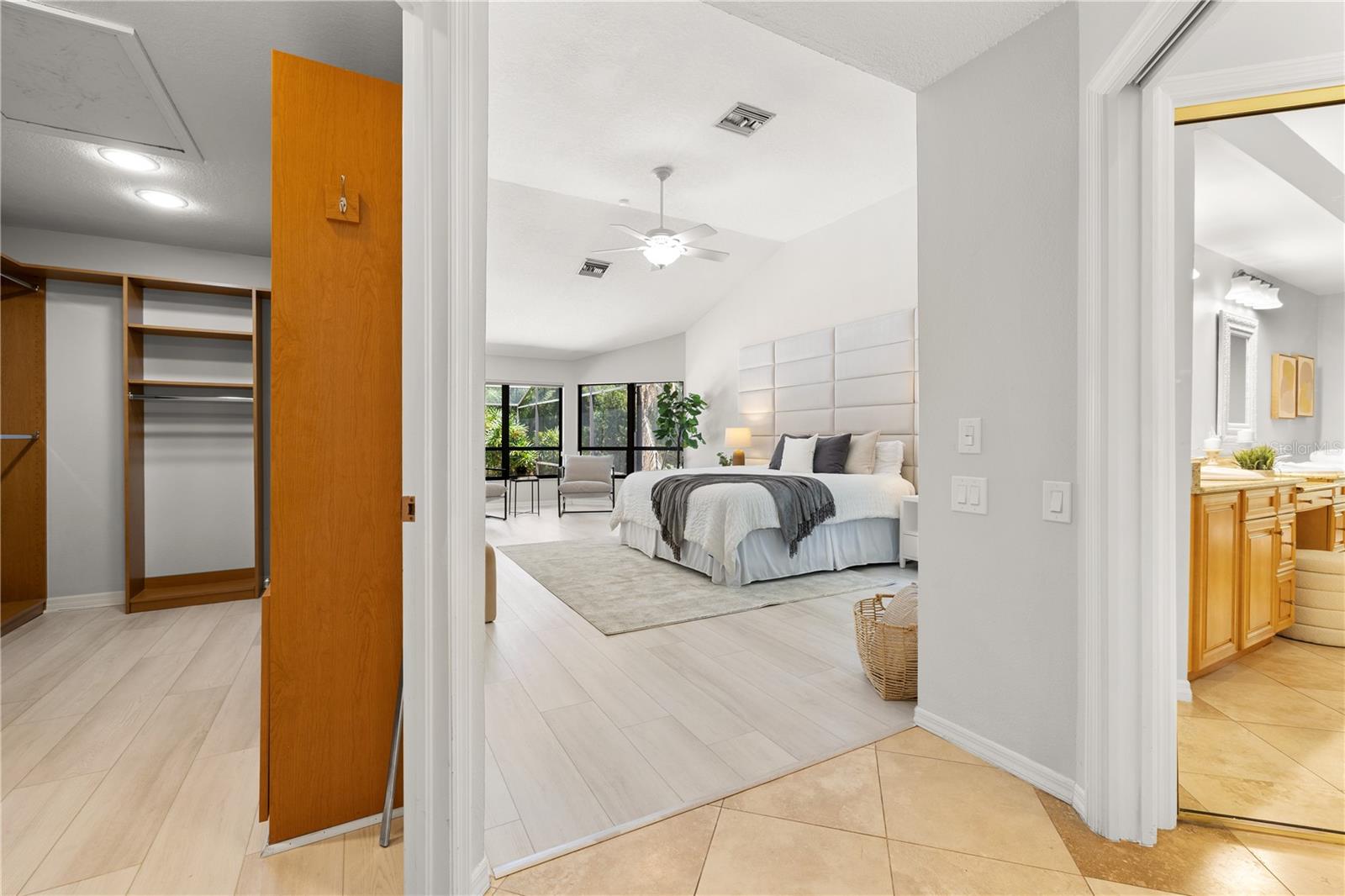 Primary suite with walk in closet #1
