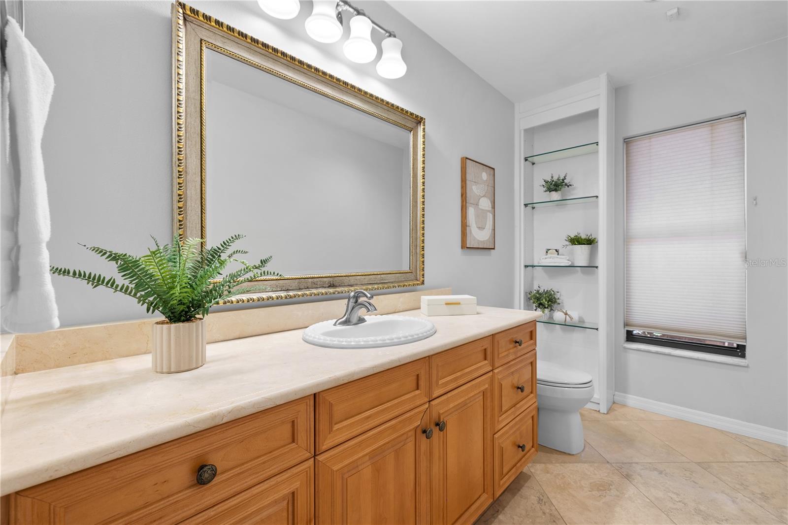 1/2 bath next to office