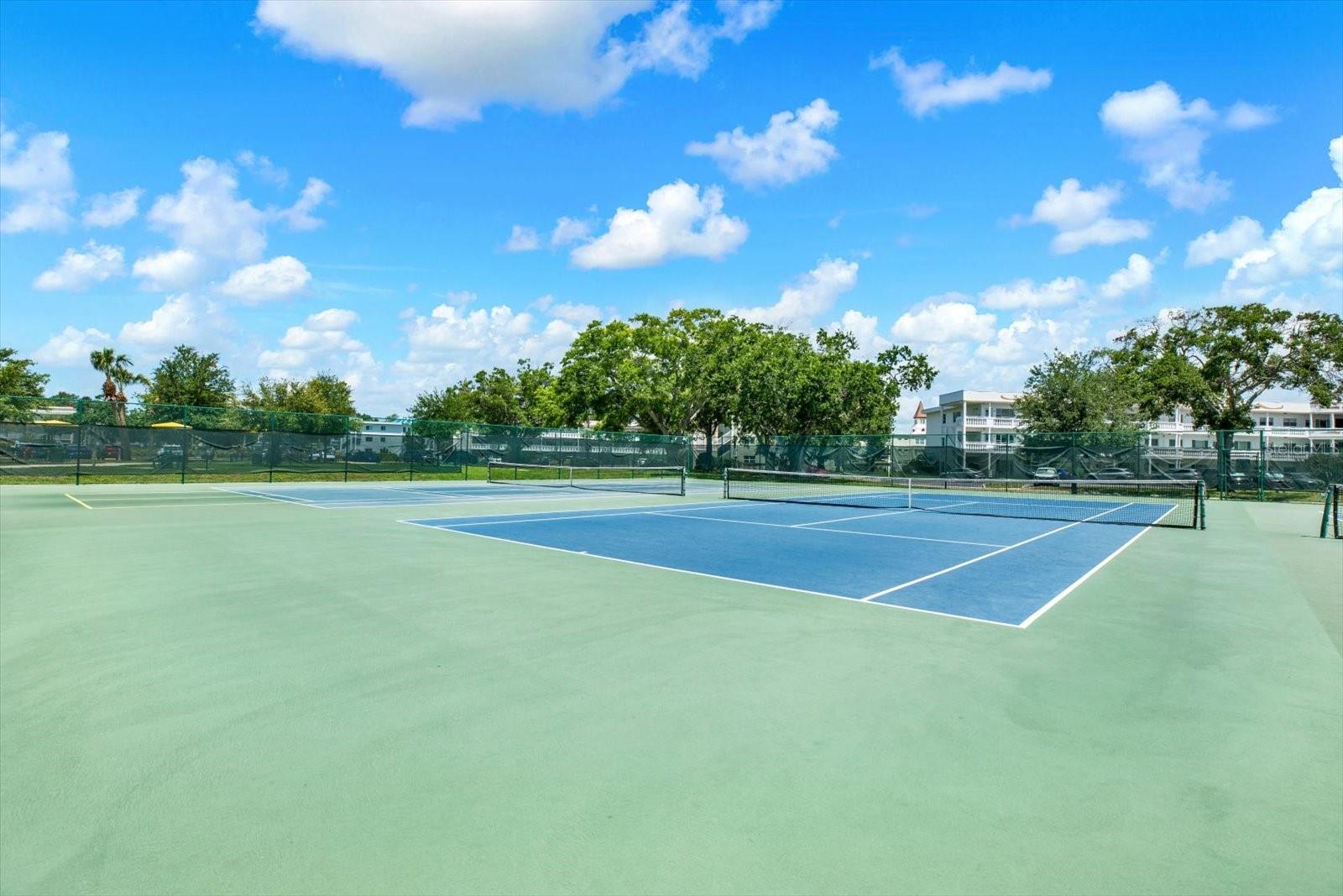 Community tennis courts.