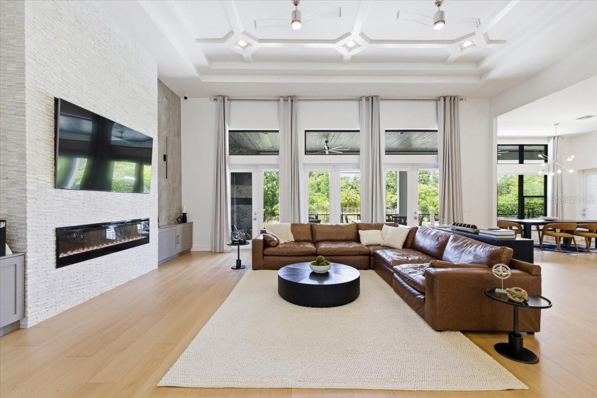 Living/Family Room with Abundance of Light