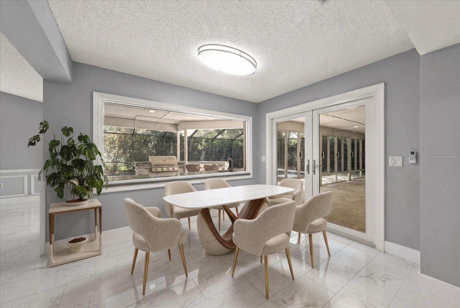 Virtually Staged Breakfast Area