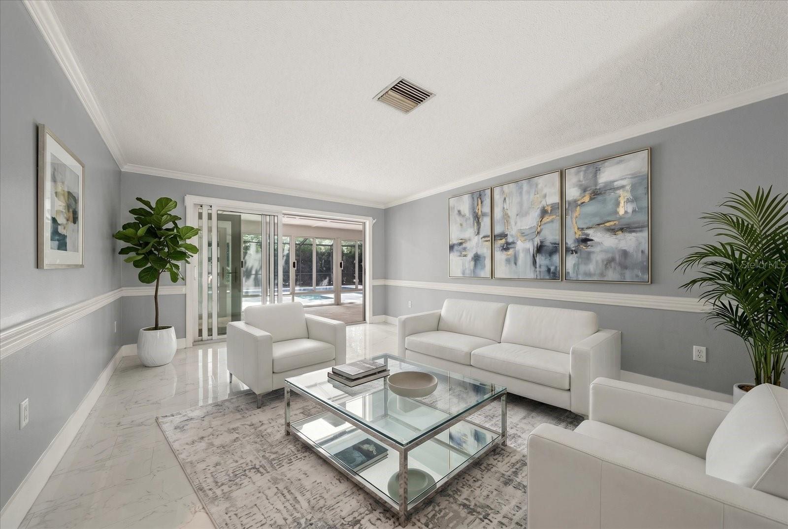 Vritually Staged Living Room