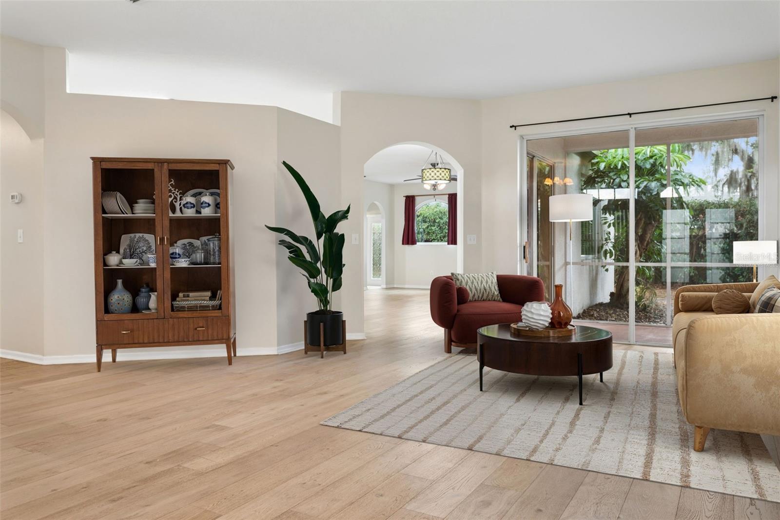 Virtually Staged Living Room