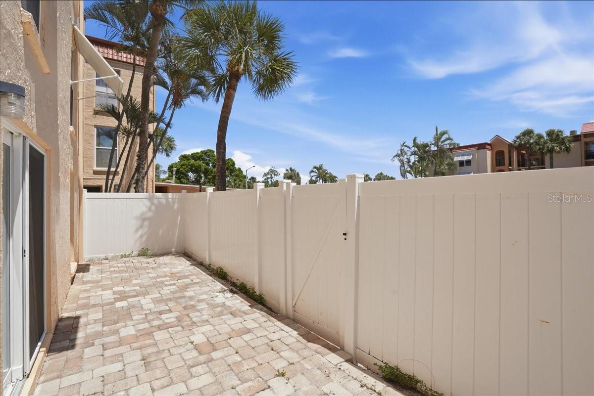 Private patio