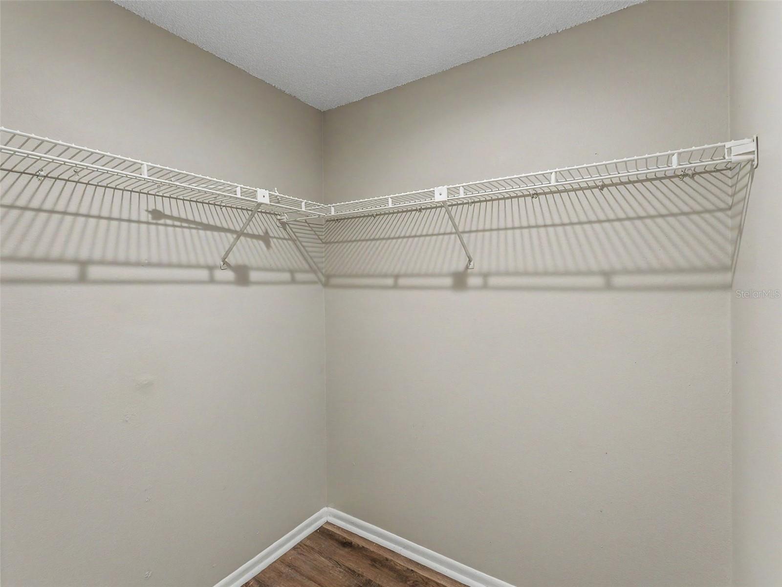 Primary walk in closet