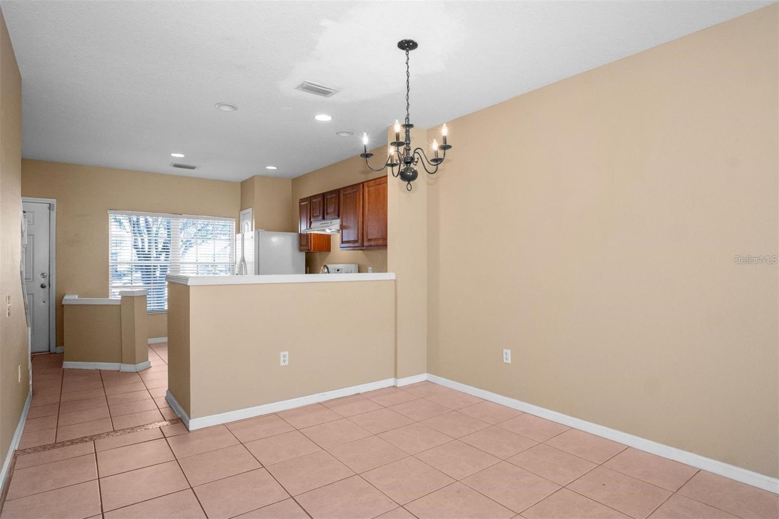 Dining area and kitchen