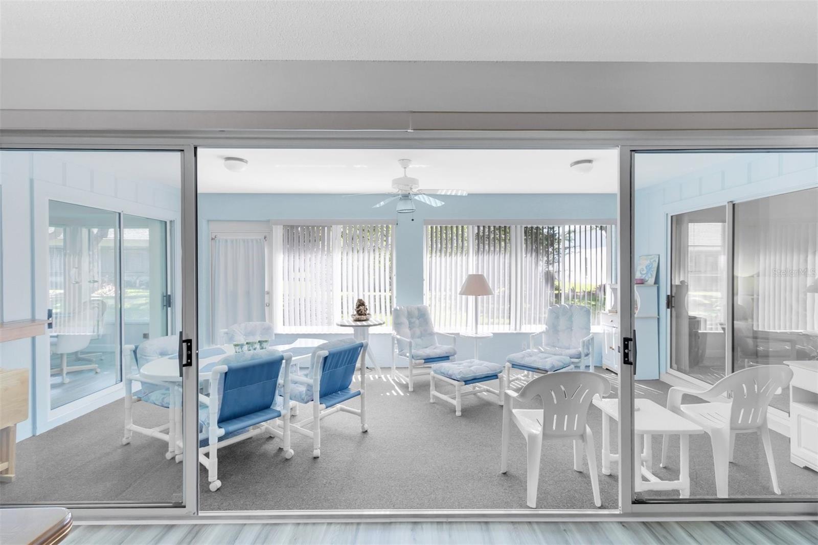 lanai with sliders