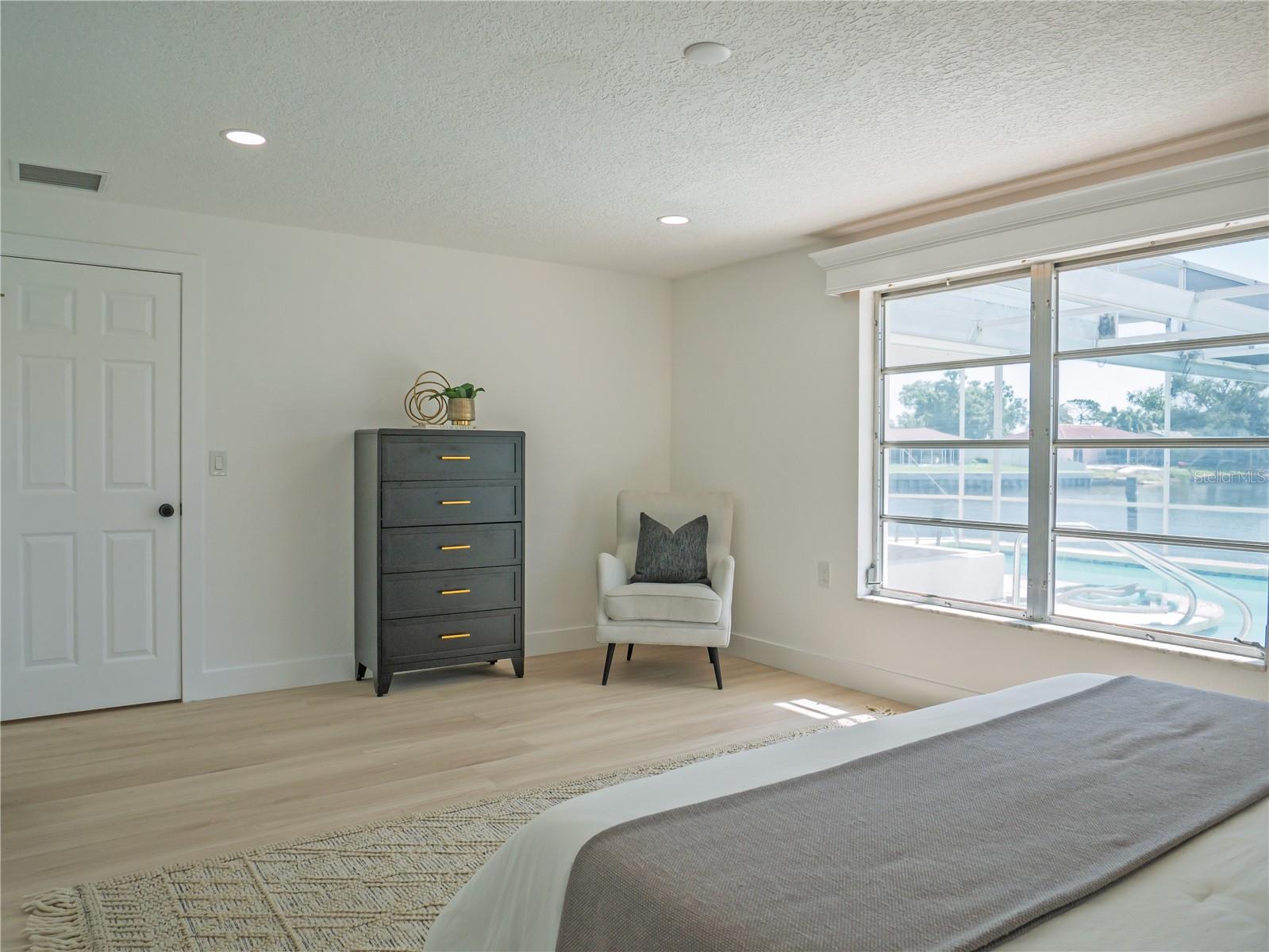 Primary Bedroom with Water Views