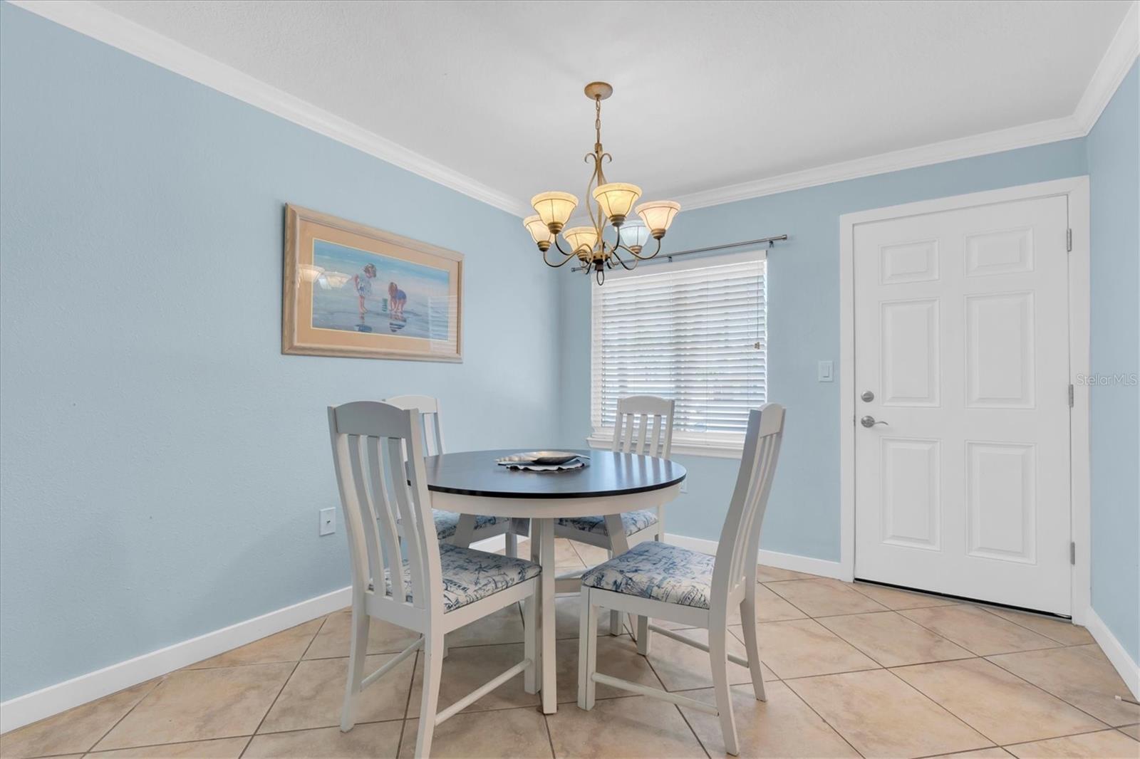 Foyer and dining area