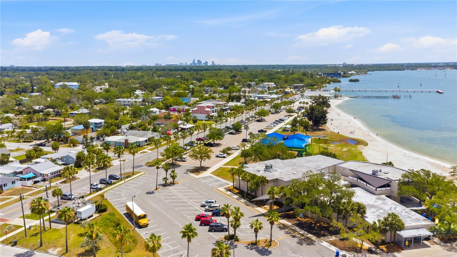 You can see Downtown St. Pete off in the distance. Only about a 10 minute drive from Gulfport!
