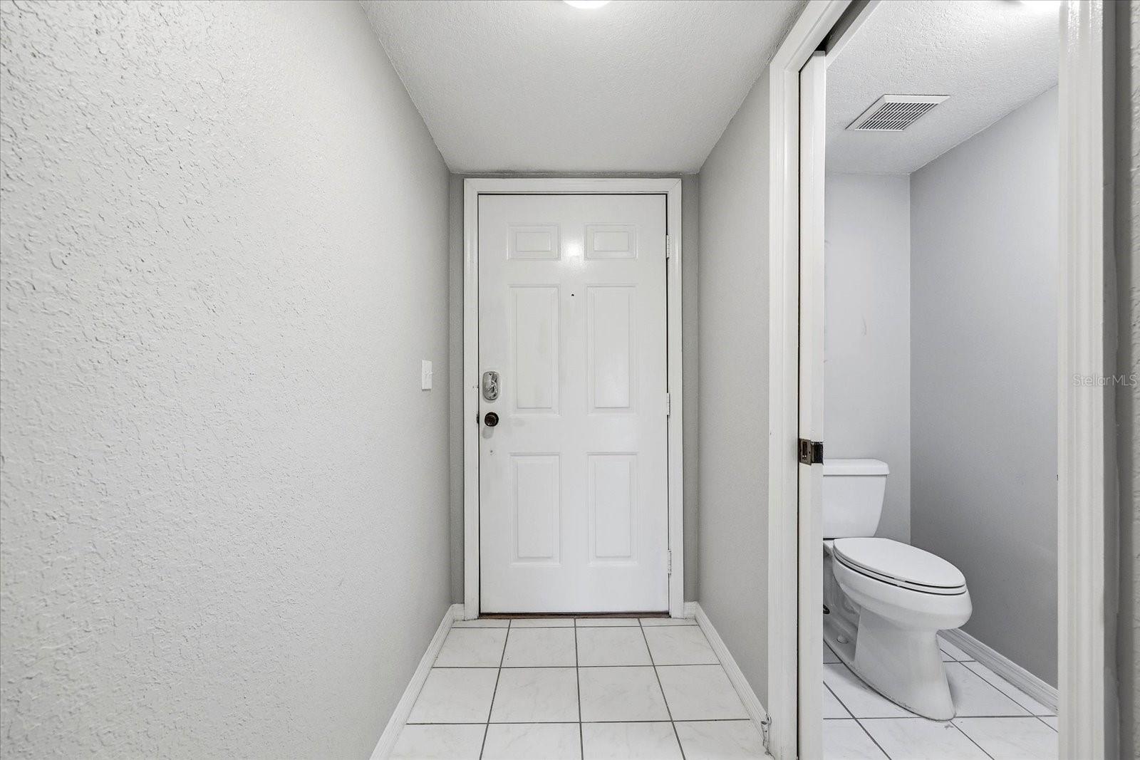 Half bathroom - off of front door