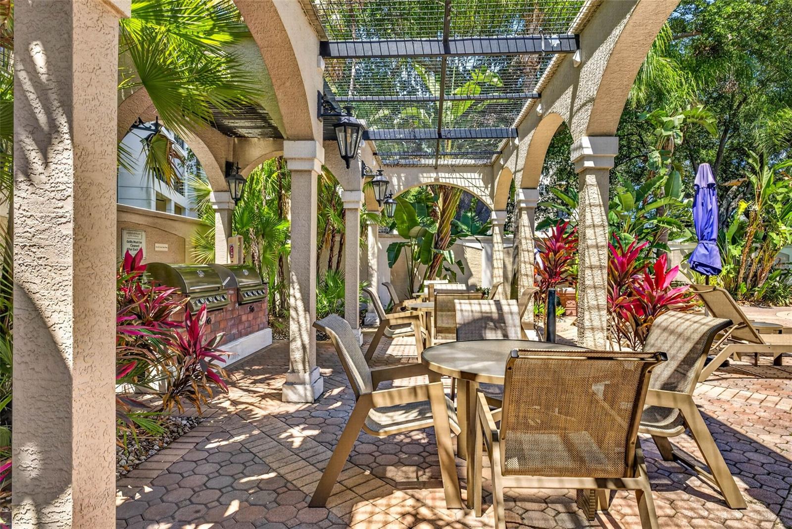 BBQ Grills and gahering area