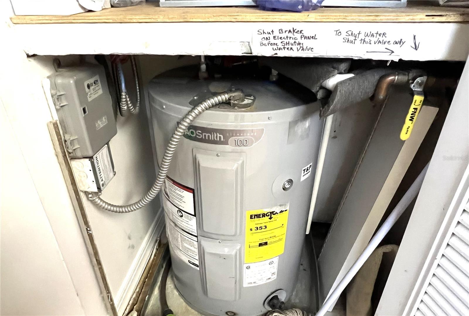 NEW HOT WATER HEATER