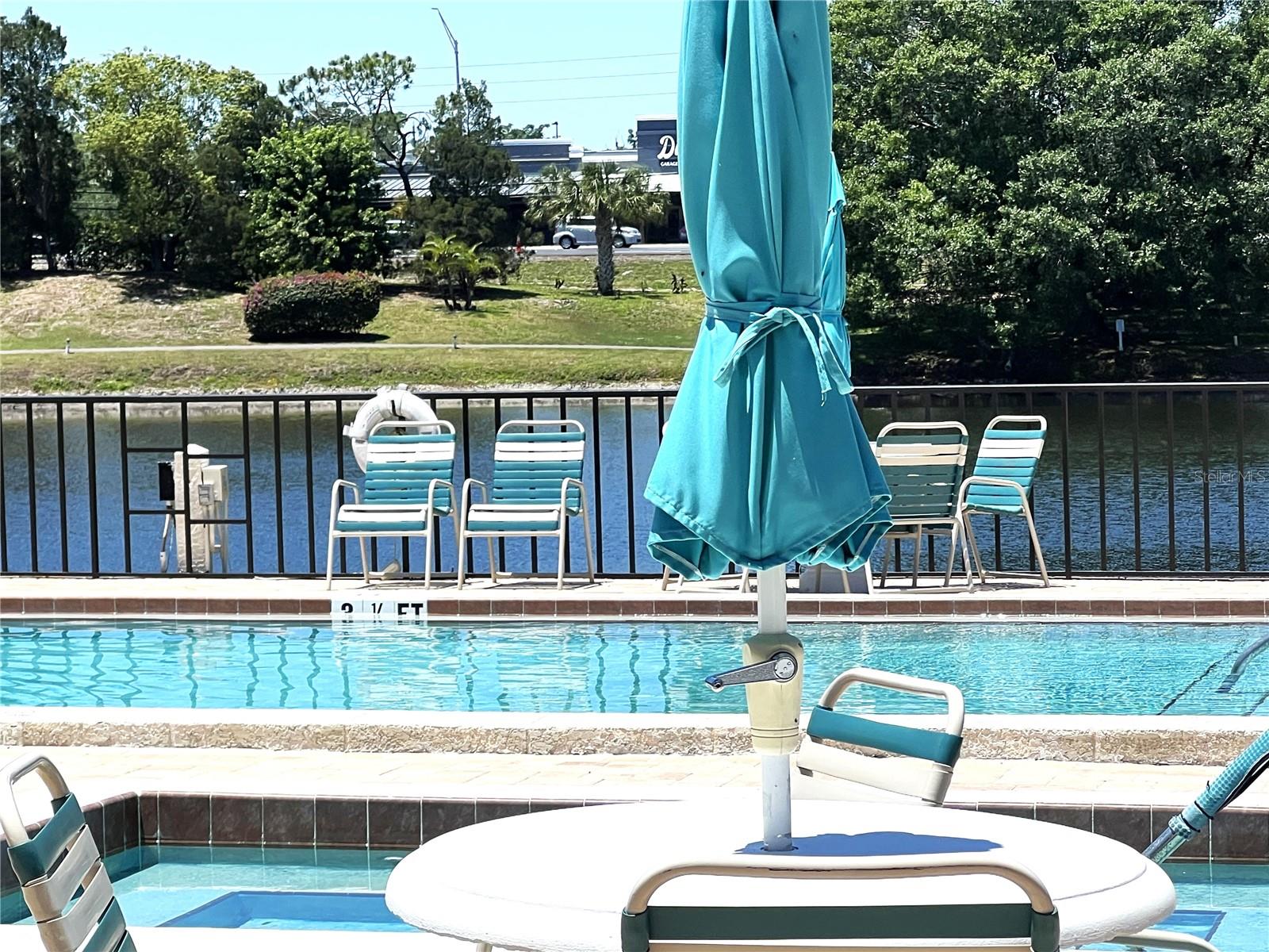 BARBECUE OUTSIDE OF POOL AREA