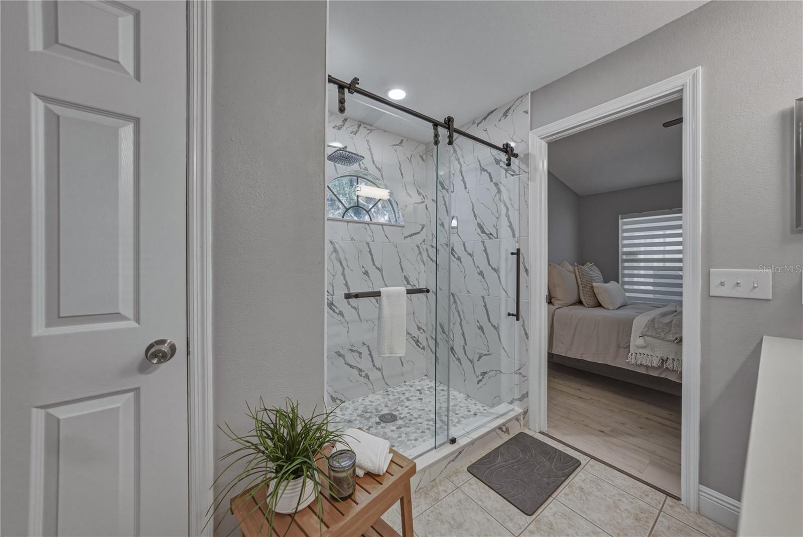 Primary Bath w/Farmhouse Shower Enclosure