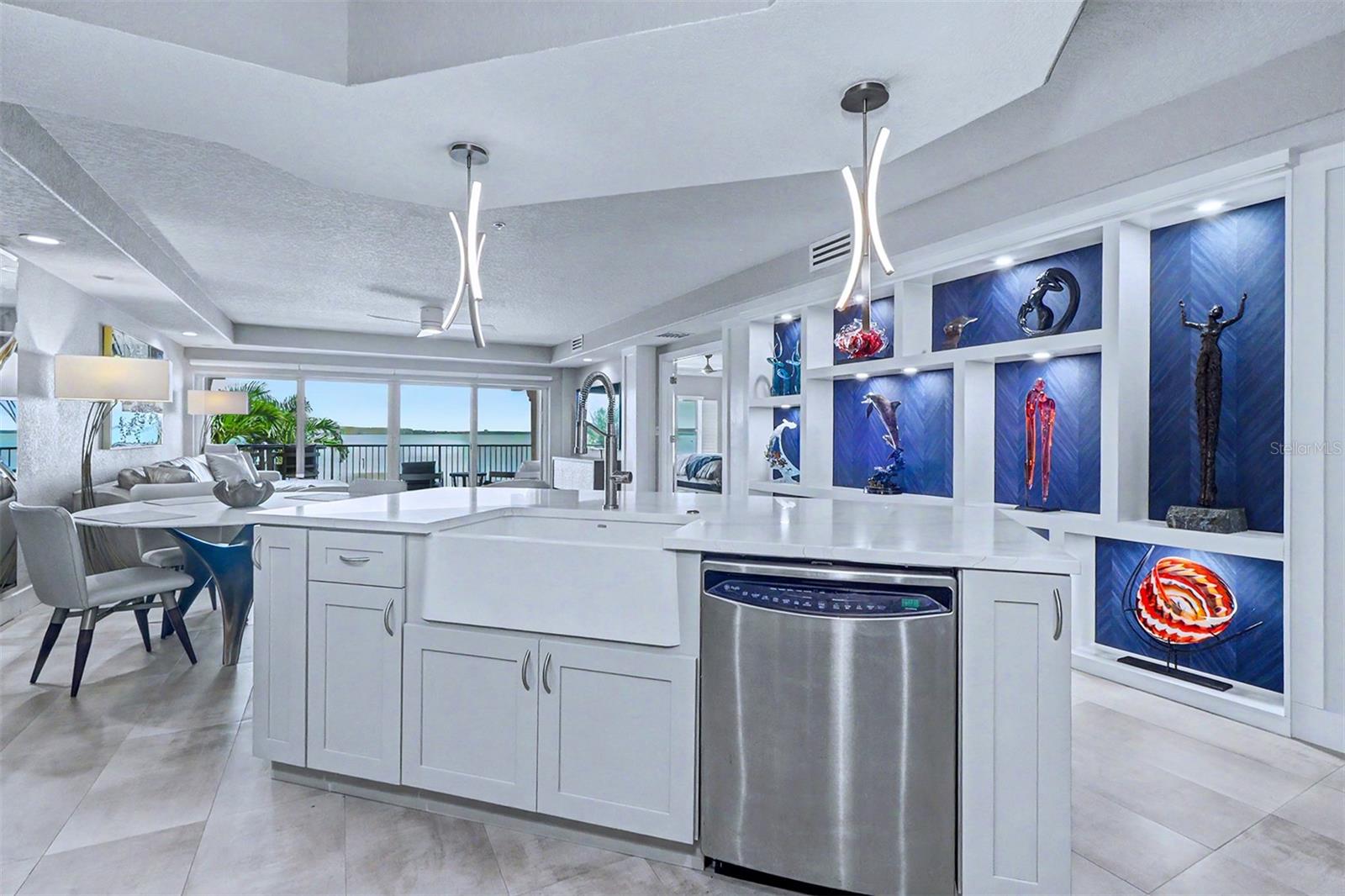 Kitchen Through to Living Area