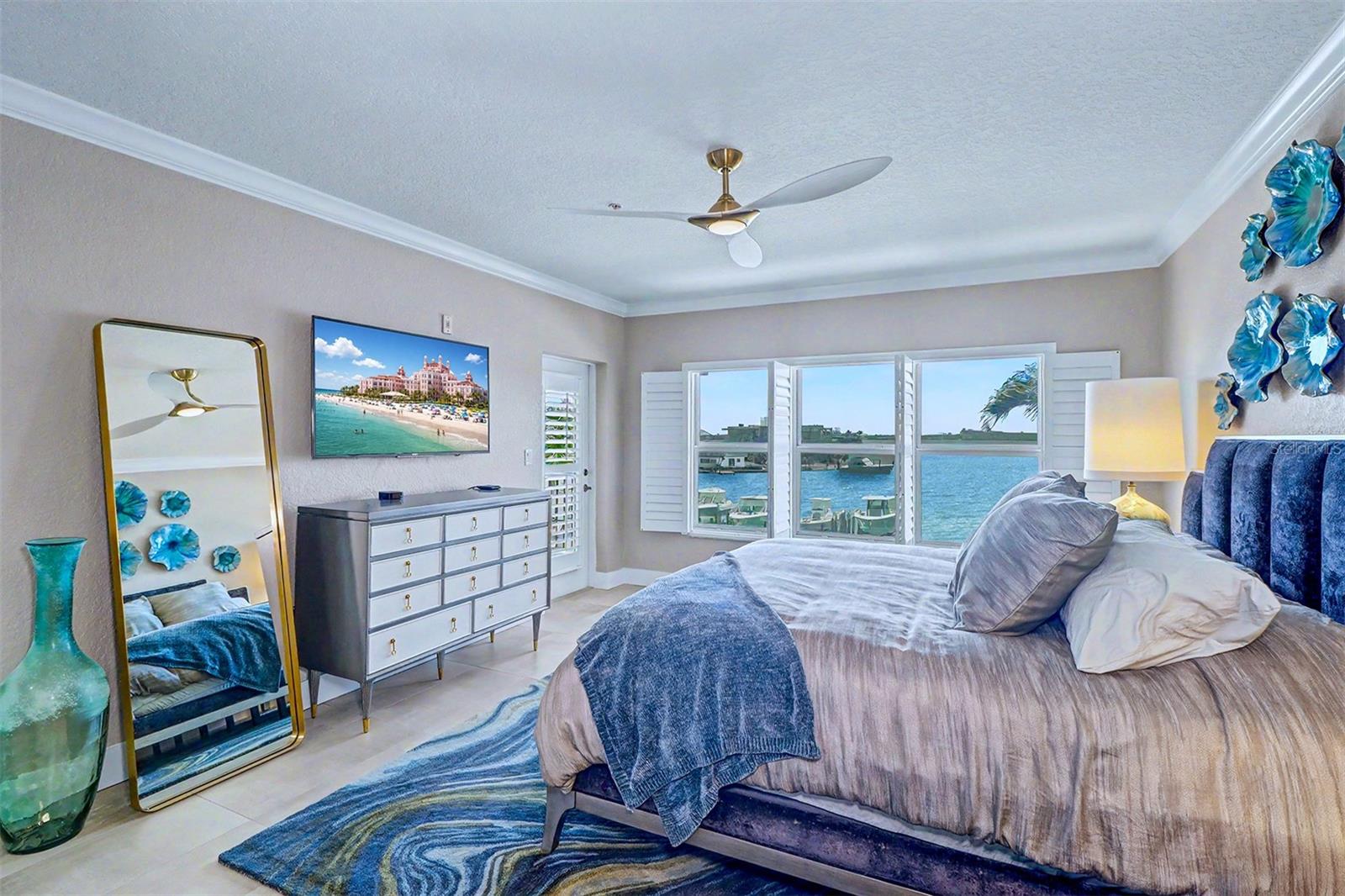 Primary Bedroom with Views of Boca Ciega Bay